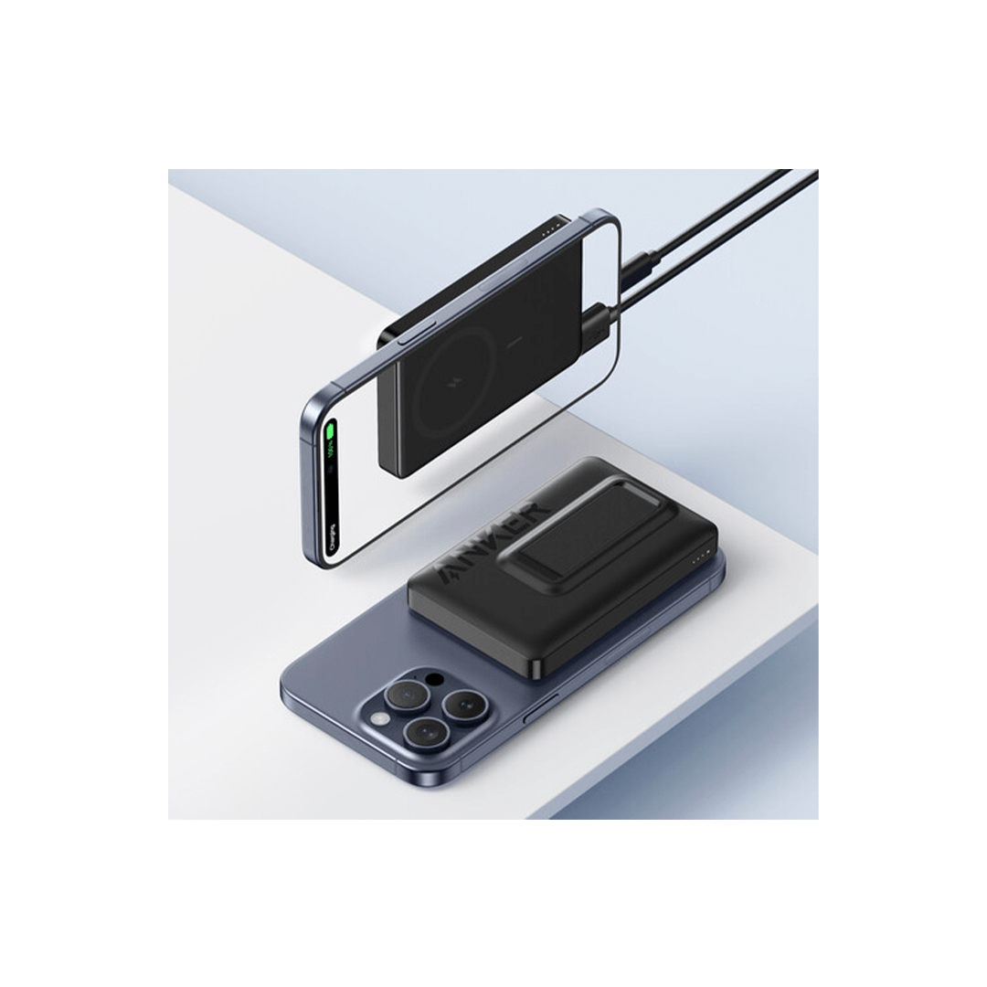 Anker Magnetic Battery, 10,000mAh Foldable Wireless Portable Charger with Stand in Qatar Anker Magnetic Battery, 10,000mAh Foldable Wireless Portable Charger with Stand in Qatar